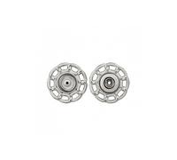 Boutons pression chaînettes 20 à 25mm (2 pièces) -(...) - 25 Argent