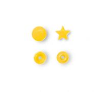 Boutons pression Color Snaps jaunes motif étoile - Prym 393210