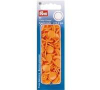 Boutons pression - Color snaps - Orange - D12,4 mm - 30 pièces