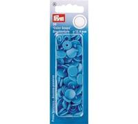 Prym Bouton-pression Color Snaps 12,4 mm rond sans couture Bleu acier
