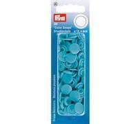 Prym Fermetures à pression PRYM_393146-1 Plastique turquoise 12,4 mm – Set de 30 pièces