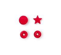 Prym 393238 Bouton pression sans couture Motif étoile Rouge Taille unique