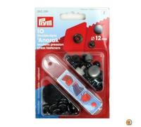 Boutons pression couture - PRYM - Anorak - Carte de 10 pièces - 12 mm - Laiton inoxydable - Finition bruni