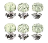 Boutons-pression de Col Invisibles, Lot de 6, Anti-ouverture | Plastique et Acier Inoxydable, sans Couture, pour Pantalons et Anses de Paquet, Bricolage Familial