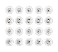 Boutons-pression en plastique transparent pour projets de couture et de couture nécessitant des solutions de fixation subtiles (34 L = 21 mm)