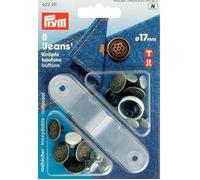 Boutons-pression jeans doré Prym 17 mm - lot de 8