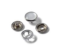 Boutons Pression Jersey Recharges Nacre 12mm X 6