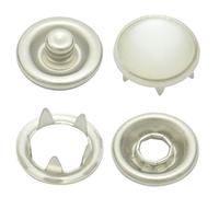 Boutons-pression jersey, snaps, acier inoxydable (INOX) - à partir de 50 pièces (nacre, 10,5 mm)