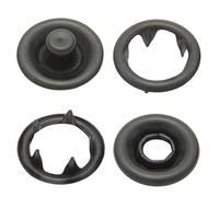 Boutons-pression jersey, snaps, laiton, sans nickel - à partir de 50 pièces (noir, 10,5 mm)