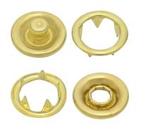 Boutons-pression jersey, snaps, laiton, sans nickel - à partir de 50 pièces (or, 7,5 mm)