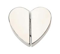 Boutons-pression Magnétiques, Aimants Pour Fermetures De Rideaux - Retenues De Rideaux Magnétiques En Forme De Cœur - Pinces À Nappe Amovibles Décoratives, Fermeture Double Face Empêchant La Lumière D