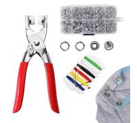 Boutons Pression Metal Avec Pinces,100pcs Boutons Metal avec Pinces,Bouton Pression Metal,Boutons Métalliques Sans Couture,Bouton Pression Metal Avec Boîte De Rangement,pour Fournitures de Bricolage
