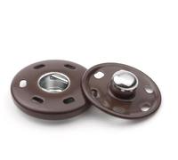 Boutons-pression pour tissu, Boutons-pression, 10 jeux de boutons métalliques à coudre 8 30 mm, for vêtements, sacs main et autres articles loisirs créatifs(Brown,17mm)