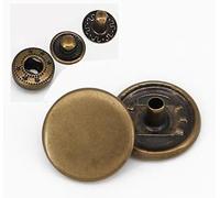 Boutons-pression pour tissu, Boutons-pression, 12 jeux de boutons métalliques antirouille à 20 mm, coudre for la réparation vêtements et confection sacs main(Bronze,15mm+633#)