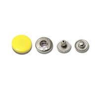 Boutons-pression pour tissu, Boutons-pression, lot de 20 boutons métalliques à coudre for vêtements, orange, 10 mm, tailles 15/18/20/23/25(Yellow,18mm 831#)