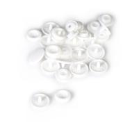 Boutons Pression Résine Blanc (10 Boutons)