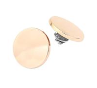 Boutons-pression ronds en alliage pour vestes, attaches réglables sans couture, argent, or, noir(Style01,2pcs 21mm)