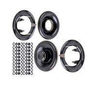 Boutons-pression sans couture, Ø 12 mm, 20 paires en couleur noir, Fermoirs pour textiles fins et élastiques, Pas de pré-perforation nécessaire, Accroche en métal, Accessoires de couture maison