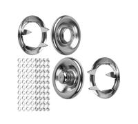 Boutons-pression sans couture, Ø 18 mm, 20 paires en argent, Fermoirs pour textiles fins et élastiques, Pas de pré-perforation nécessaire, Accroche en métal, Accessoires de couture maison, Buttons