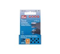 Boutons pression sans couture Anorak - Lot de 10 - 12 mm Argent