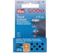 Prym Boutons pression PRYM_390331-1 Argenté métal 12 mm 10 pièces pour anorak