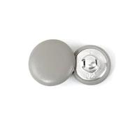 Boutons recouverts de cuir, tige ronde, 11-28 mm, lot de 30, pour la couture de vestes et manteaux et les réparations DIY.,Gris,15 mm