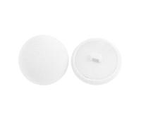 Boutons recouverts de tissu, 30 boutons de pied haut recouverts tissu champignon multicolore 10-25mm(White,25MM)