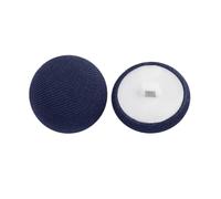 Boutons recouverts de tissu, 30 boutons de pied haut recouverts tissu champignon multicolore 10-25mm(Navy Blue,25MM)