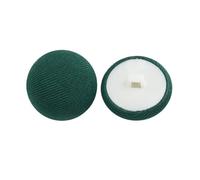 Boutons recouverts de tissu, 30 boutons de pied haut recouverts tissu champignon multicolore 10-25mm(Dark Green,15MM)