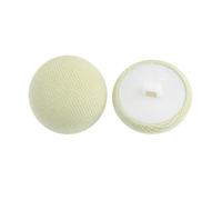 Boutons recouverts de tissu, 30 boutons de pied haut recouverts tissu champignon multicolore 10-25mm(Pea Green,12.5MM)
