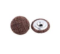 Boutons recouverts de tissu, Boutons de couture ronds recouverts lin multicolores, 30 pièces, 15-30mm, for vêtements bricolage(Dark Brown,18MM)