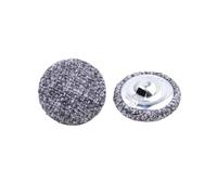 Boutons recouverts de tissu, Boutons de couture ronds recouverts lin multicolores, 30 pièces, 15-30mm, for vêtements bricolage(Off-white,23MM)