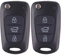 ¿Boutons Remplacement Clé Hyundai I20/I30/Ix35 - Pack 2 Pièces (Abs Antichoc)¿[Auto5131305]