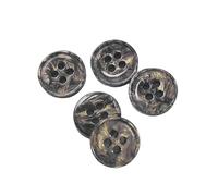 Boutons ronds à quatre œillets en résine 11,5 mm