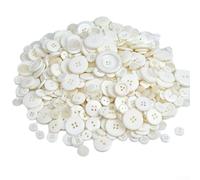 Boutons ronds colorés en résine de 13 cm pour enfants, parfaits pour la couture, le bricolage, le scrapbooking et divers projets créatifs (blanc)