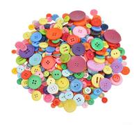 Boutons ronds colorés en résine de 13 cm pour enfants, parfaits pour la couture, les loisirs créatifs, le scrapbooking et divers projets créatifs (mélange de couleurs)