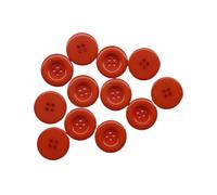 Boutons ronds en résine, 4 trous, couture de manteaux, scrapbooking, bricolage, 15 mm, 18, 20, 23, 25, 28, 30, 34, 38(2 Orange,38mm 5pcs)