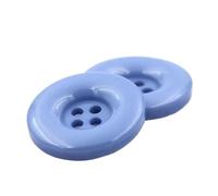 Boutons Ronds En Résine Plastique, 15Mm, 18Mm, 20Mm, 23Mm, 25Mm, 28Mm, 30Mm, 34Mm, 38Mm, 4 Trous, Bouton Noir Et Blanc, 11 Bleu ciel