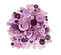 Boutons Ronds en Résine Pourpre 1 Set Décoratifs DIY