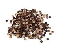 Boutons Ronds Marrons Naturels avec 2 Trous, Boutons à Coudre pour DIY Couture Artisanat Scrapbooking Décor Accessoires 10 mm 400 Pièces