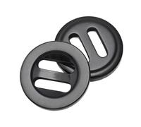 Boutons ronds noirs pour vêtements de 15 à 37mm, Couleur 19, 20mm 10 pièces