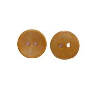 Boutons solides à 2 trous for couture, scrapbooking, vêtements, artisanat, veste, blazer, pull, accessoires de travaux manuels, 10-25 mm pour la Couture(Brown,18mm 50pcs)