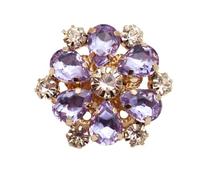 Boutons Strass Boutons en cristal en métal de 25 mm for veste cardigan cousue à la main avec bouton en strass et poignée(DULL)