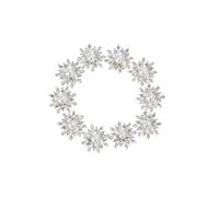 Boutons Strass Lot de 10 boutons plats en plaqué perle for couture vêtements, bouton strass, décoration, épingle à cheveux, accessoire Décoratifs(Pearl-Silver)