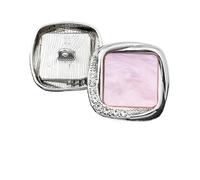 Boutons Strass Pour Femme Lot de 3 boutons carrés en métal strass luxe for vêtements, accessoires couture, manteau laine for femmes, chemise, décoration(LA-5-84-8,25mm)