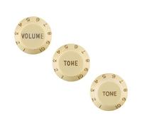 Boutons Stratocaster Volume/Tone Aged White Set de 3