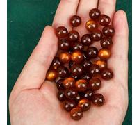 Boutons tendance, 10 pièces de 10 mm, imitation pierre, petite boule ronde, perle, poire semi-circulaire, décoratif for la fabrication de vêtements, bouton à tige en résine(Coffee)