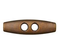 Boutons Tonneaux polyester métallisé 2 trous 25mm - Prym(...) - Laiton Antique marron Laiton Antique marron G