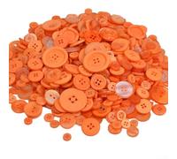 Boutons uniques en résine faits à la main pour les travaux manuels, parfaits pour les projets de couture des enfants, couleurs mélangées aléatoirement (orange)