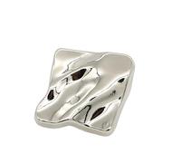 Boutons vintage, Boutons de couture, 20 boutons métalliques irréguliers avec tige, à la mode(Silver,20mm)